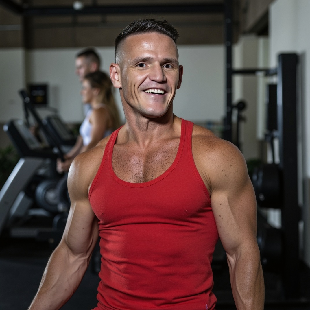 Training — real gym session, masters bodybuilding